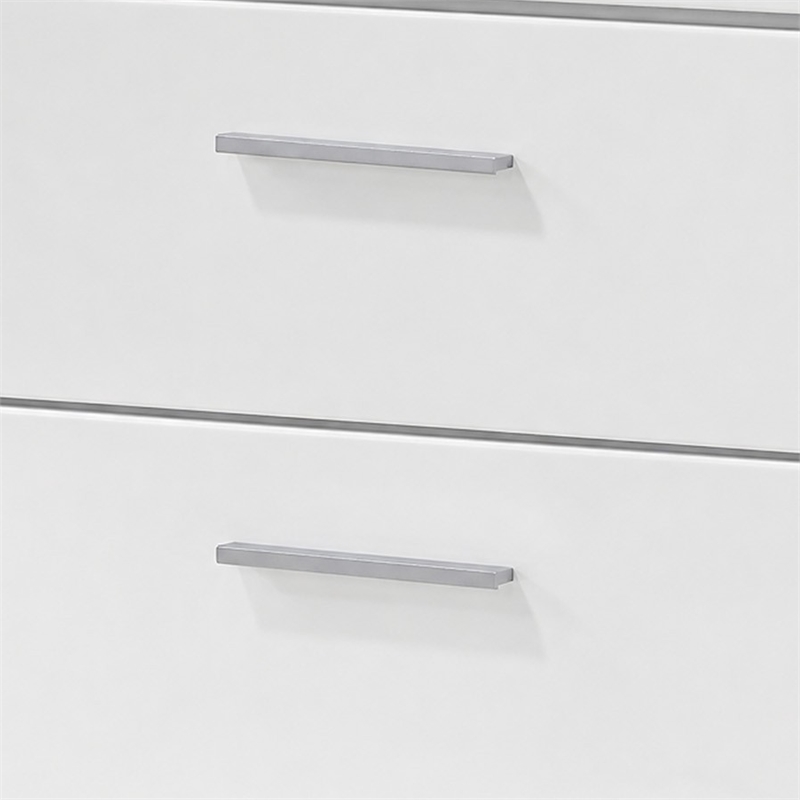 King Bedroom Set- White- 3 Piece Set with 2 Nightstands