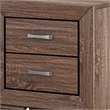 King Bedroom Set- Storage Brown- 2 Piece Set with Nightstand
