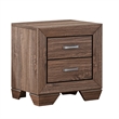 King Bedroom Set- Storage Brown- 3 Piece Set with 2 Nightstands