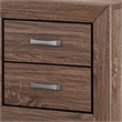 King Bedroom Set- Storage Brown- 3 Piece Set with 2 Nightstands