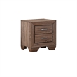 Queen Bedroom Set- Brown- 2 Piece Set with Nightstand