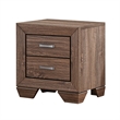 Queen Bedroom Set- Brown- 2 Piece Set with Nightstand