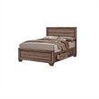 Queen Bedroom Set- Brown- 2 Piece Set with Nightstand