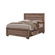 Queen Bedroom Set- Brown- 3 Piece Set with 2 Nightstands