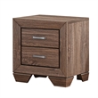 King Bedroom Set- Brown- 2 Piece Set with Nightstand