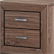 King Bedroom Set- Brown- 2 Piece Set with Nightstand