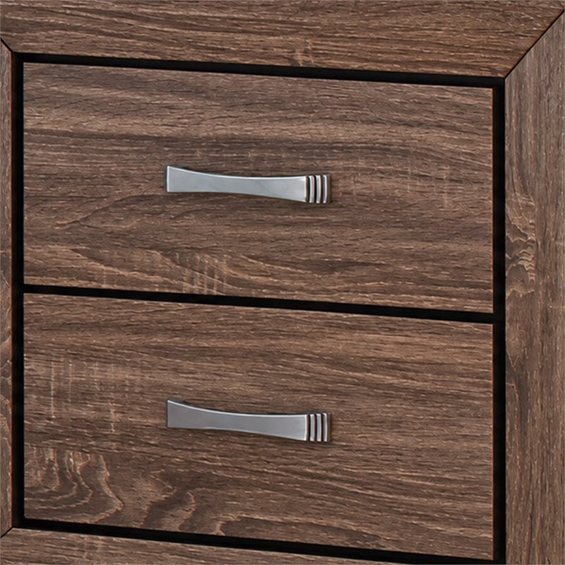 king bedroom set- brown- 3 piece set with 2 nightstands