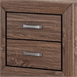 Queen Bedroom Set- Brown- 2 Piece Set with Nightstand