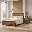 Queen Bedroom Set- Brown- 2 Piece Set with Nightstand