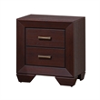 Queen Bedroom Set- Brown- 2 Piece Set with Nightstand