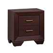 Queen Bedroom Set- Brown- 2 Piece Set with Nightstand