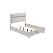Queen Bedroom Set- White- 3 Piece Set with 2 Nightstands