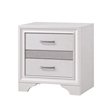 Queen Bedroom Set- White- 3 Piece Set with 2 Nightstands