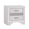 Queen Bedroom Set- White- 3 Piece Set with 2 Nightstands