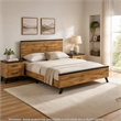 Queen Bedroom Set- Black- Dark Brown- 3 Piece Set with 2 Nightstands