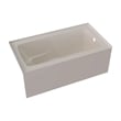 60X30 Right Hand Drain PSTARK Acrylic Bathtub w/ Smooth Integral Skirt in Biscut