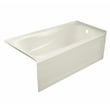 60X32 Right Hand PRO Acrylic Bathtub with Interior & Integral Skirt in Biscut