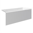 Valley Acrylic 54X30 Right Hand Drain Bathtub w/ Smooth Integral Skirt in White