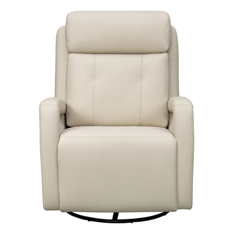 Barcalounger Gilbert Power Swivel Glider Recliner in Troy Cream