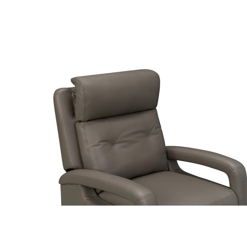 Barcalounger Gilbert Power Swivel Glider Recliner in Lynn Smokey Gray