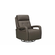 Barcalounger Gilbert Power Swivel Glider Recliner in Lynn Smokey Gray