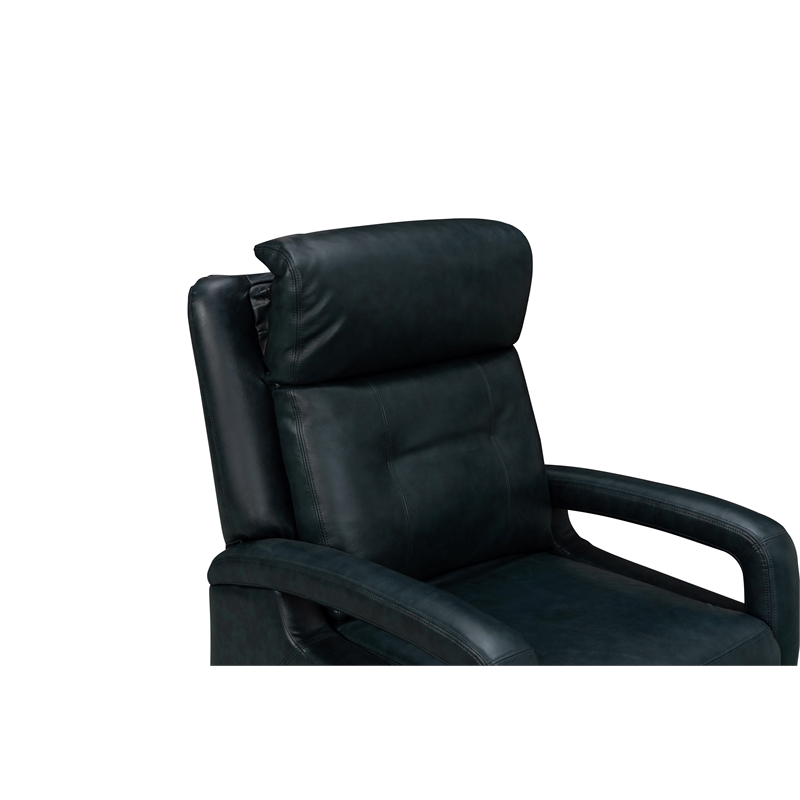 Barcalounger Gilbert Power Swivel Glider Recliner in Traci Midnight Blue