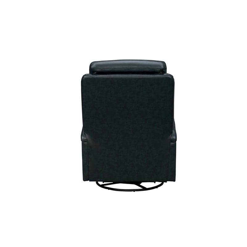 Barcalounger Gilbert Power Swivel Glider Recliner in Traci Midnight Blue