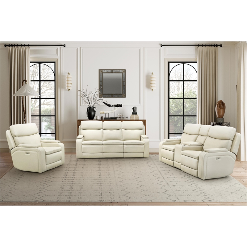 Barcalounger Gunner Sofa Recliner in Kobi Almond