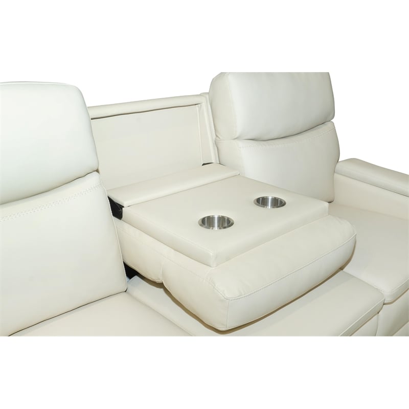 Barcalounger Gunner Sofa Recliner in Kobi Almond