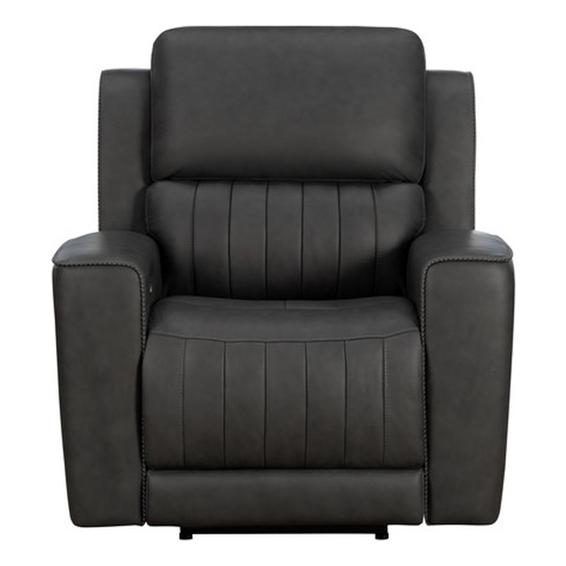 Barcalounger Pierce Zero Gravity Power Recliner in Homerun Dark Gray