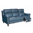 Barcalounger Kester Power Reclining Sofa w/Power Head Rests in Masen Bluegray
