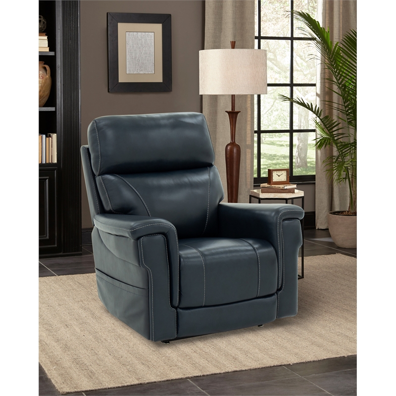 Barcalounger Moorpark Power Lift Recliner w/ 3 Zone Heat in Sorrento Ocean