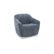 Barcalounger Millie Single Power Swivel Chair w/ Footrest Only in Maze Denim