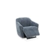 Barcalounger Millie Single Power Swivel Chair w/ Footrest Only in Maze Denim
