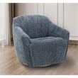 Barcalounger Millie Single Power Swivel Chair w/ Footrest Only in Maze Denim