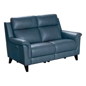Barcalounger Kester Power Reclining Loveseat w/Power Head Rest in Masen Bluegray