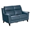 Barcalounger Kester Power Reclining Loveseat w/Power Head Rest in Masen Bluegray