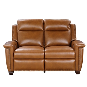 Barcalounger Briar Power Reclining Loveseat w/Power Head Rests in Elwood Saddle