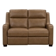 Barcalounger Ayden Power Reclining Loveseat in Hillwood Toffee