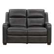Barcalounger Ayden Power Reclining Loveseat in Elway Dark Gray