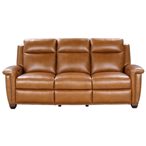 Barcalounger Briar Power Reclining Sofa w/Power Head Rests in Elwood Saddle