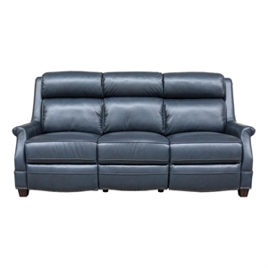 Barcalounger Warrendale Power Reclining Sofa w/Power Head Rests in Shoreham Blue