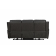 Barcalounger Holders Pierce Zero Gravity Power Reclining Sofa in Dark Gray