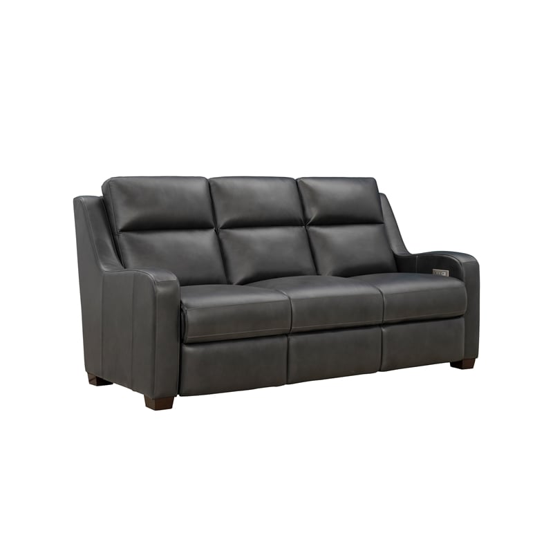 Barcalounger Ayden Power Reclining Sofa in Elway Dark Gray