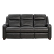 Barcalounger Ayden Power Reclining Sofa in Elway Dark Gray