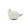 Barcalounger Morrow Single Power Swivel Chair w/ Footrest Only in Stella Pearl