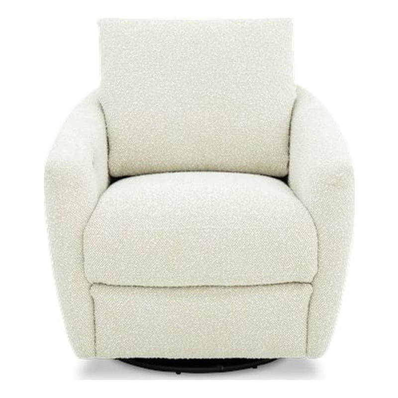Barcalounger Morrow Single Power Swivel Chair w/ Footrest Only in Stella Pearl