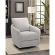 Barcalounger Morrow Single Power Swivel Chair w/ Footrest Only in Stella Silver