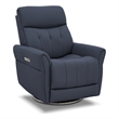 Barcalounger Mae Power Swivel Recliner in Sorrento Ocean