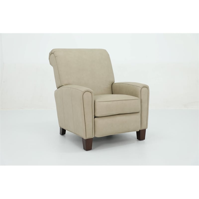 Barcalounger Harrington Push Thru The Arms Recliner in Cashmere Stone